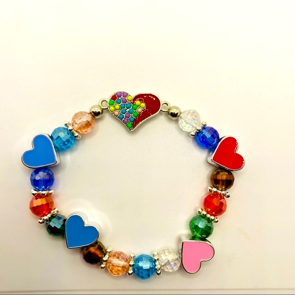 Bracelet Hearts  Beads and Enamel Hearts! - Picture 8 of 11